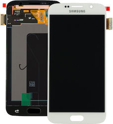 Οθόνη LCD με Μηχανισμό Αφής για Galaxy S6 (Λευκό)