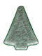 Espiel Fir Christmas Platter Glass Green L20xW15xD2.5cm.