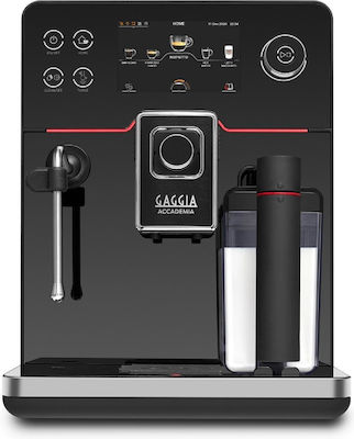 Gaggia Accademia RI9781/01 Automatische Espressomaschine 1500W Druck 15bar für Cappuccino mit Mahlwerk Schwarz