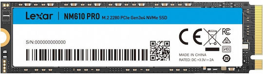 Lexar NM610PRO SSD 2TB M.2 NVMe PCI Express 3.0 LNM610P002T-RNNNG