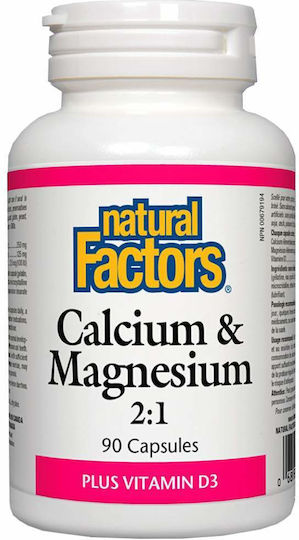 Natural Factors Calcium & Magnesium 2:1 90 caps