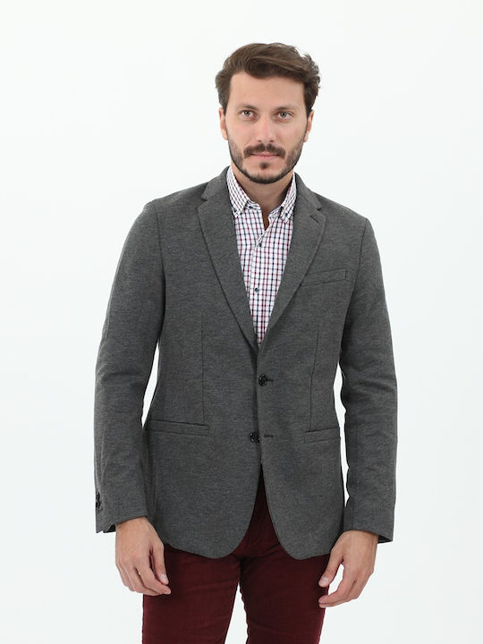 Gant Men's Suit Jacket Slim Fit Gray