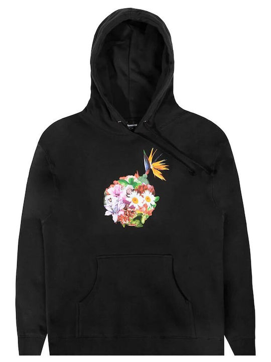 Sweatshirt mit Kapuze Schwarz