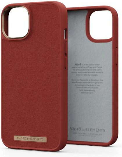 Njord Salmon Leather Back Cover Δερμάτινο 2mm Πορτοκαλί (iPhone 14)