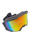 Ski & Snowboard Goggles Kids Black with Lens in Orange Color