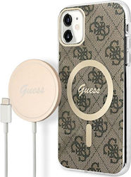 Guess Back Cover Πλαστικό / Σιλικόνης Καφέ (iPh...