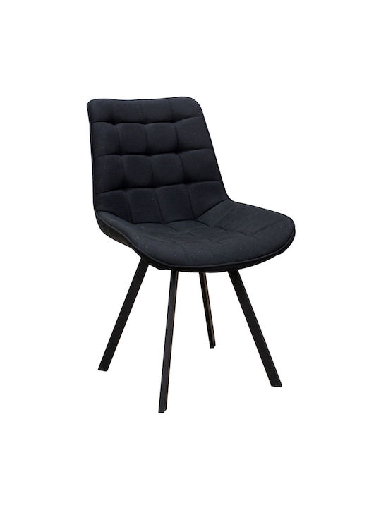 Mio Kitchen Fabric Chair Black 51x59x86cm
