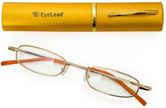 Eyelead P 203 Reading Glasses +0.50 Pocket in Gold color