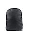 Prince Oliver Men's Leather Backpack Black