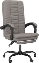 Reclining Office Chair with Adjustable Arms Taupe vidaXL