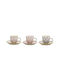 Bloomingville Susie Set Căni Maro De ceramică Multicolore 90ml 3buc