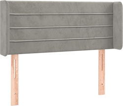 vidaXL Fabric Bed Headboard Light Gray 103x88cm