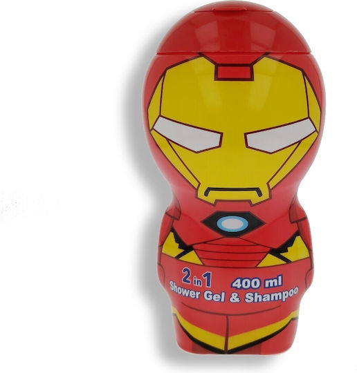 Air-Val International Παιδικό Αφρόλουτρο & Σαμπουάν Iron Man σε Μορφή Gel 400ml