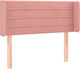 vidaXL Fabric Bed Headboard Pink 83x88cm