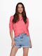 Only Women's Long Sleeve Sweater Sun Kissed Coral