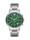 Emporio Armani Renato Men's Watch 40mm Battery Chronograph With Silver Steel Bracelet