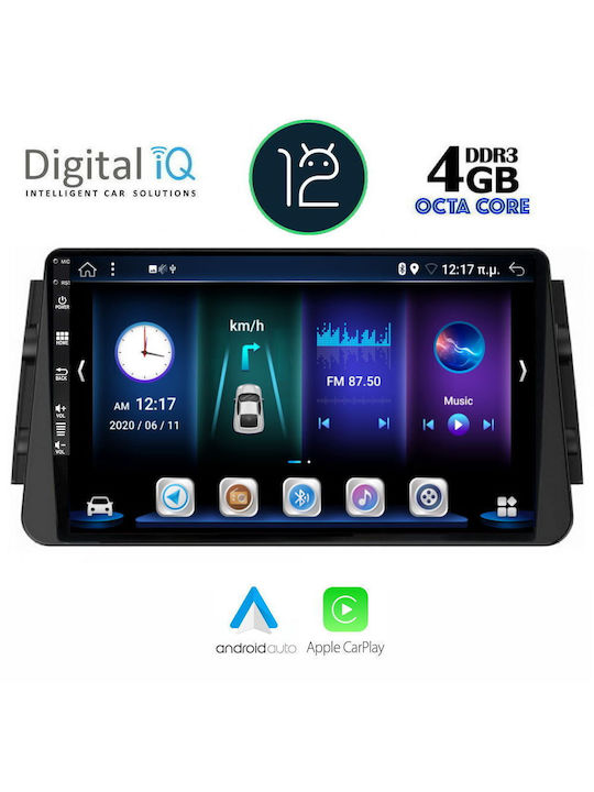 Digital IQ Car Audio System for Nissan Micra 2017+ (Bluetooth/USB/AUX/WiFi/GPS/Apple-Carplay/CD) with Touch Screen 10.1"