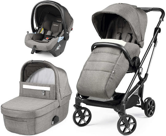 Peg Perego Vivace SLK Modular Ρυθμιζόμενο Καρότσι 3 σε 1 Kατάλληλο για Nεογέννητο City Grey 9.4kg