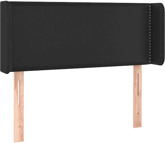 vidaXL Black Faux Leather Bed Headboard 103x88 cm