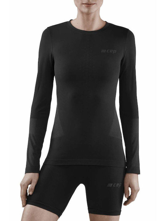 Εσωθερμικό - Cep Cold Weather Base Shirt Long Sleeve women Μαύρο CEP