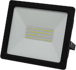 Adeleq Waterproof LED Floodlight 50W Cold White 6200K IP65