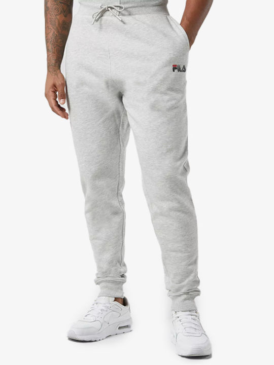 Rubin Sweatpants with Elastic Light Grey Marl