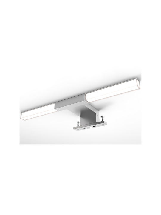 Martin Classic Wall Lamp with Integrated LED and Natural White Light Silver Width 28cm