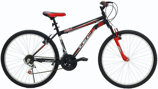 Belderia Tec Titan 24" Παιδικό Mountain Bike 21 Ταχυτήτων Μαύρο-Κόκκινο