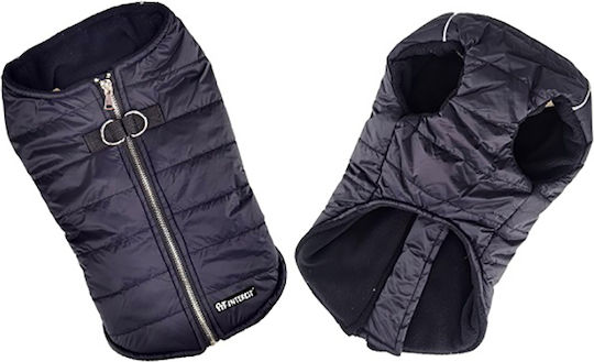 Pet Interest Zipper Vest Stars Кучешки палта Флийс / Водоустойчиво / Ветроустойчиво Черен Medium с дължина на гръбчето 33 см. 52202