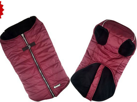 Pet Interest Puffer Vest Кучешки палта Флийс / Водоустойчиво / Ветроустойчиво Червен Small с дължина на гръбчето 28 см. 52206