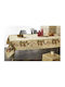 Whitegg Christmas Tablecloth Fabric Beige L180xW140cm.