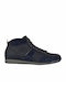 Boss Shoes Men's Leather Boots Navy Blue