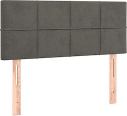 vidaXL Fabric Bed Headboard Dark Gray 90x78cm