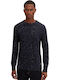 Langarm-Pullover Marineblau