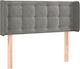 vidaXL Fabric Bed Headboard Light Gray 103x88cm