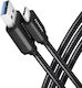 Axagon Braided USB 3.0 Cable USB-C male - USB-A Black 1.5m (BUCM3-AM15AB)