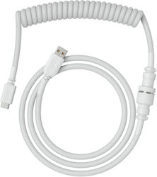Glorious PC Gaming Race Coiled USB 2.0 USB-C Male To USB-A 1.37m Cable (GLO-CBL-COIL-WHITE) Glorious PC Gaming Race Coiled USB 2.0 USB-C Male To USB-A 1.37m Cable (GLO-CBL-COIL-WHITE)