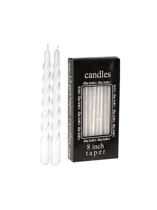 HOMie Scented Candle Taper White 20cm 12pcs