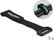 DeLock Cable Ties Plastic 20mm x 150mm in Black Colour (5 pcs) (19525)