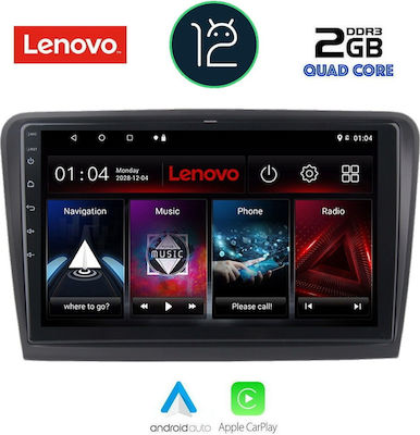 Lenovo Car Audio System for Skoda Superb Audi A7 2008-2015 with Clima (Bluetooth/USB/AUX/WiFi/GPS/Apple-Carplay/CD) with Touch Screen 10.1"