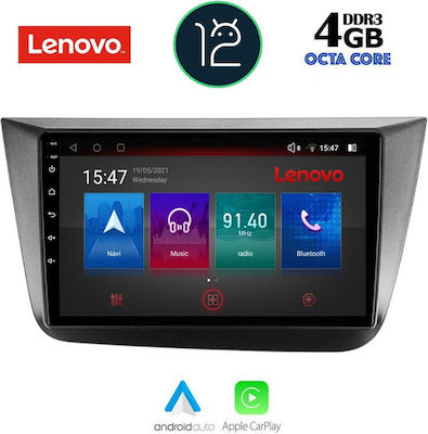 Lenovo Car-Audiosystem für Seat Altea / Leon 2004-2015 mit Klima (Bluetooth/USB/AUX/WiFi/GPS) mit Touchscreen 9"