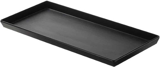 Leone Serving Platter Oval Black 32.6x15.2cm