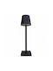 Spot Light Metal Lampă de masă LED cu Umbrelă și Bază Negru
