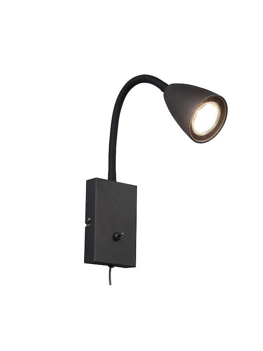 Trio Lighting Wanda Single Spot with Socket GU10 in Black Color