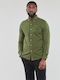 Long-sleeved Cotton Shirt Khaki