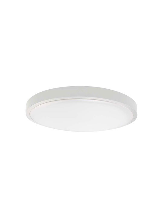 V-TAC Πλαφονιέρα Οροφής Εξωτερικού Χώρου με Ενσωματωμένο LED σε Λευκό Χρώμα 7620