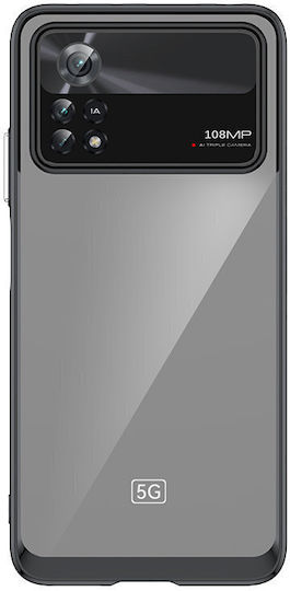 Hurtel Outer Space Back Cover Πλαστικό / Σιλικόνης Μαύρο (Poco X4 Pro 5G)