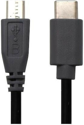 USB 2.0 Cable USB-C male - micro USB-A male Black 0.25m (1110111010356)