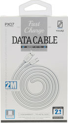 YOURZ Φόρτισης Type C USB 2.0 USB-C male - USB-A 2m (PX07/3)