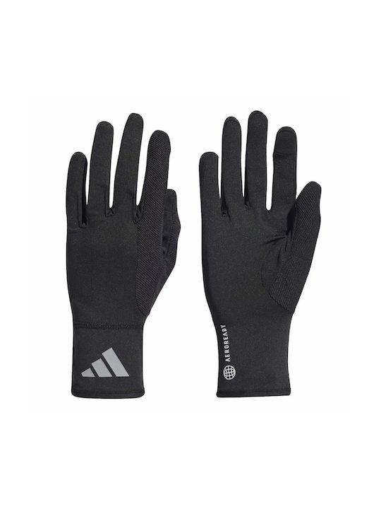 adidas Aeroready Ανδρικά Αθλητικά Γάντια Τρεξίματος Μαύρα